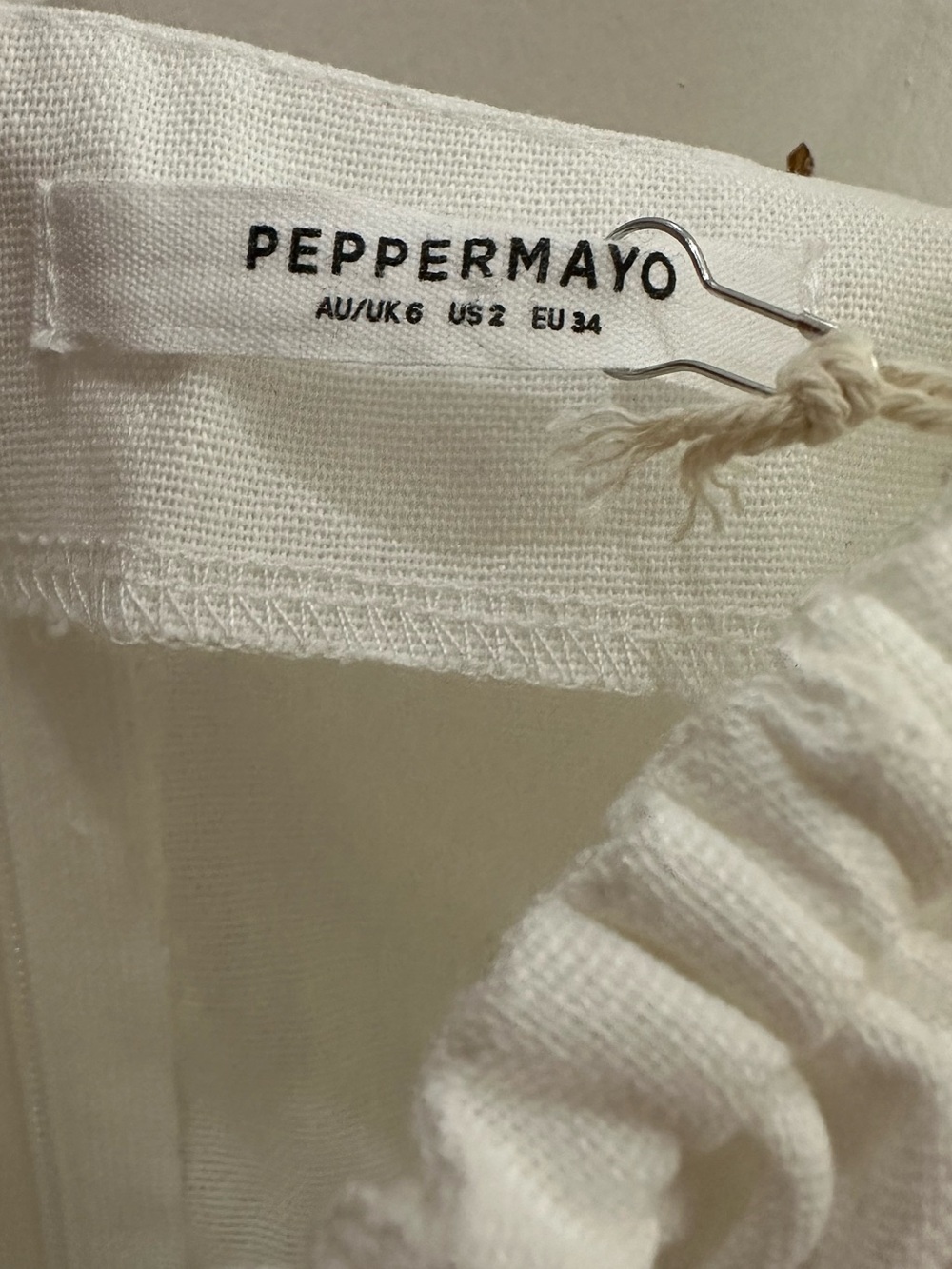 NWT Peppermayo White Tiered Corset Sundress “Lucie Linen” - Picture 4 of 9